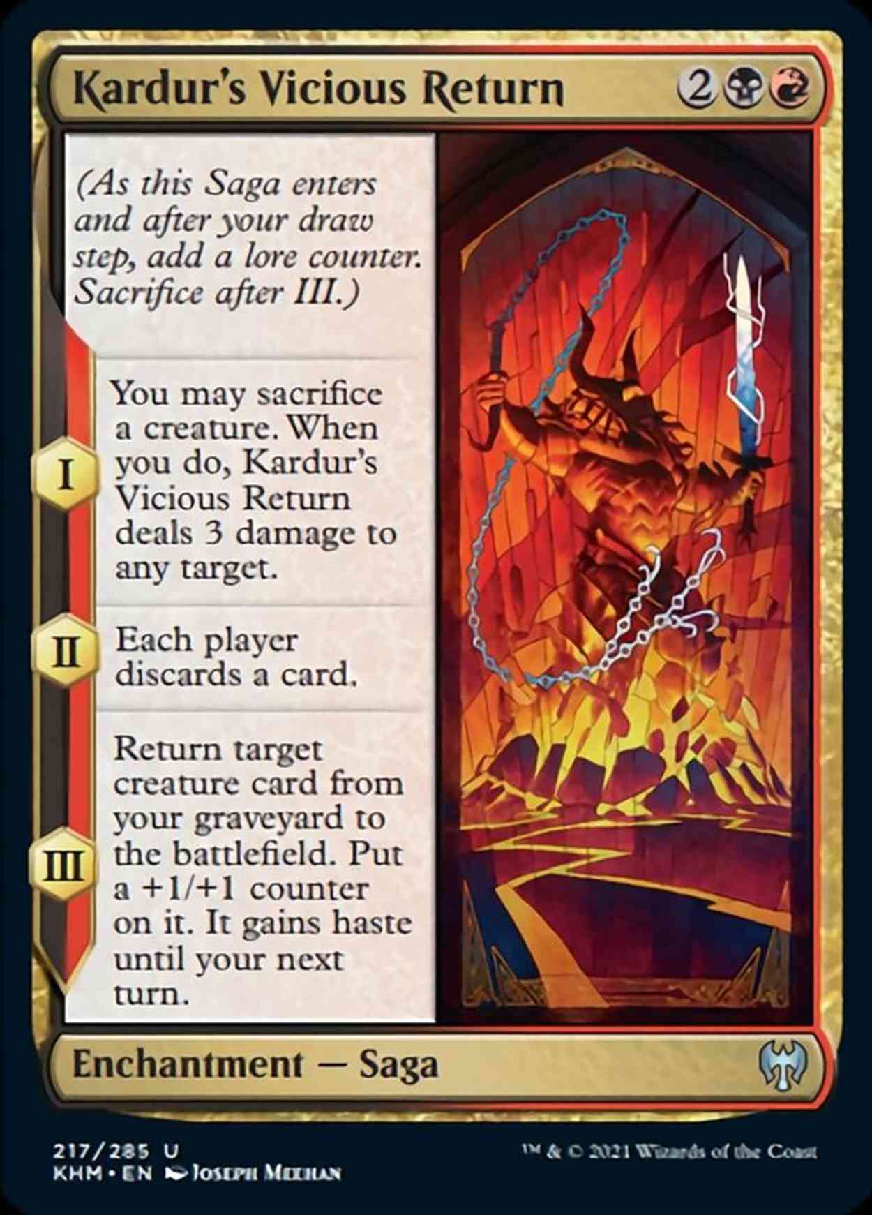 Kardur's Vicious Return magic card front