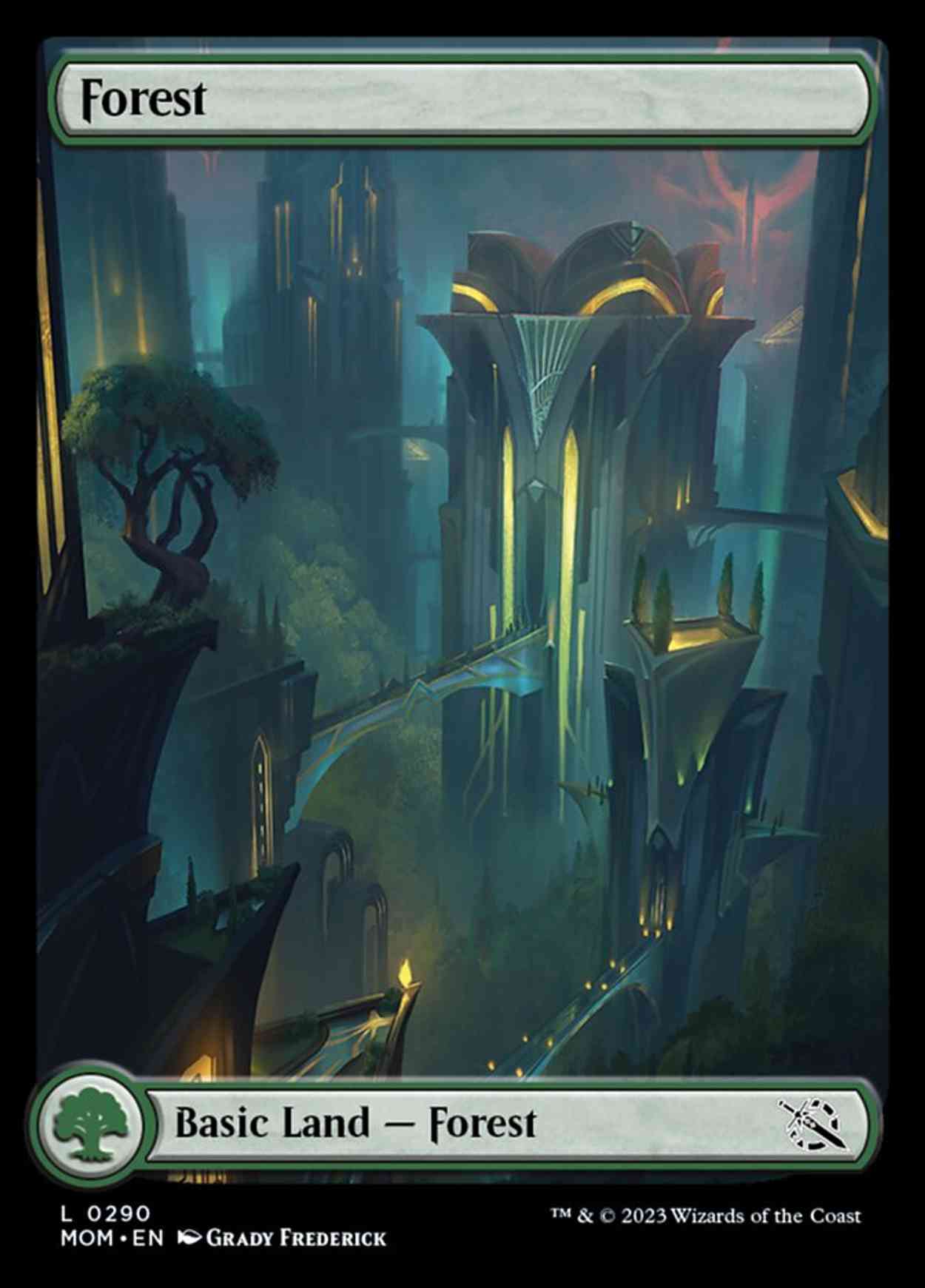 Forest (0290) magic card front