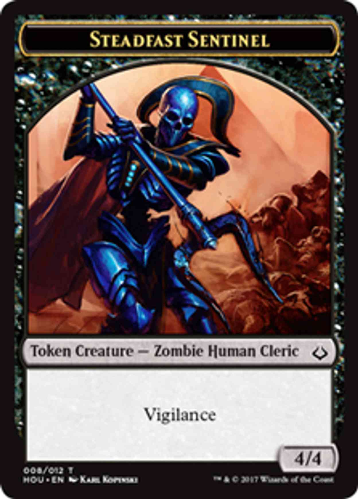 Steadfast Sentinel Token magic card front