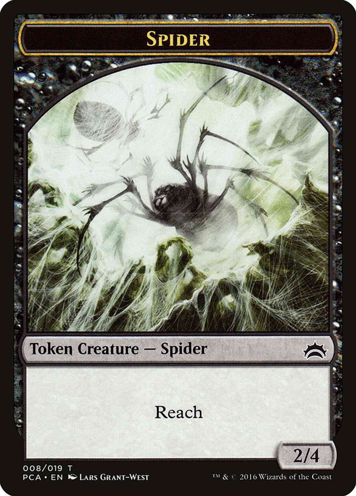 Spider // Saproling Double-sided Token magic card front