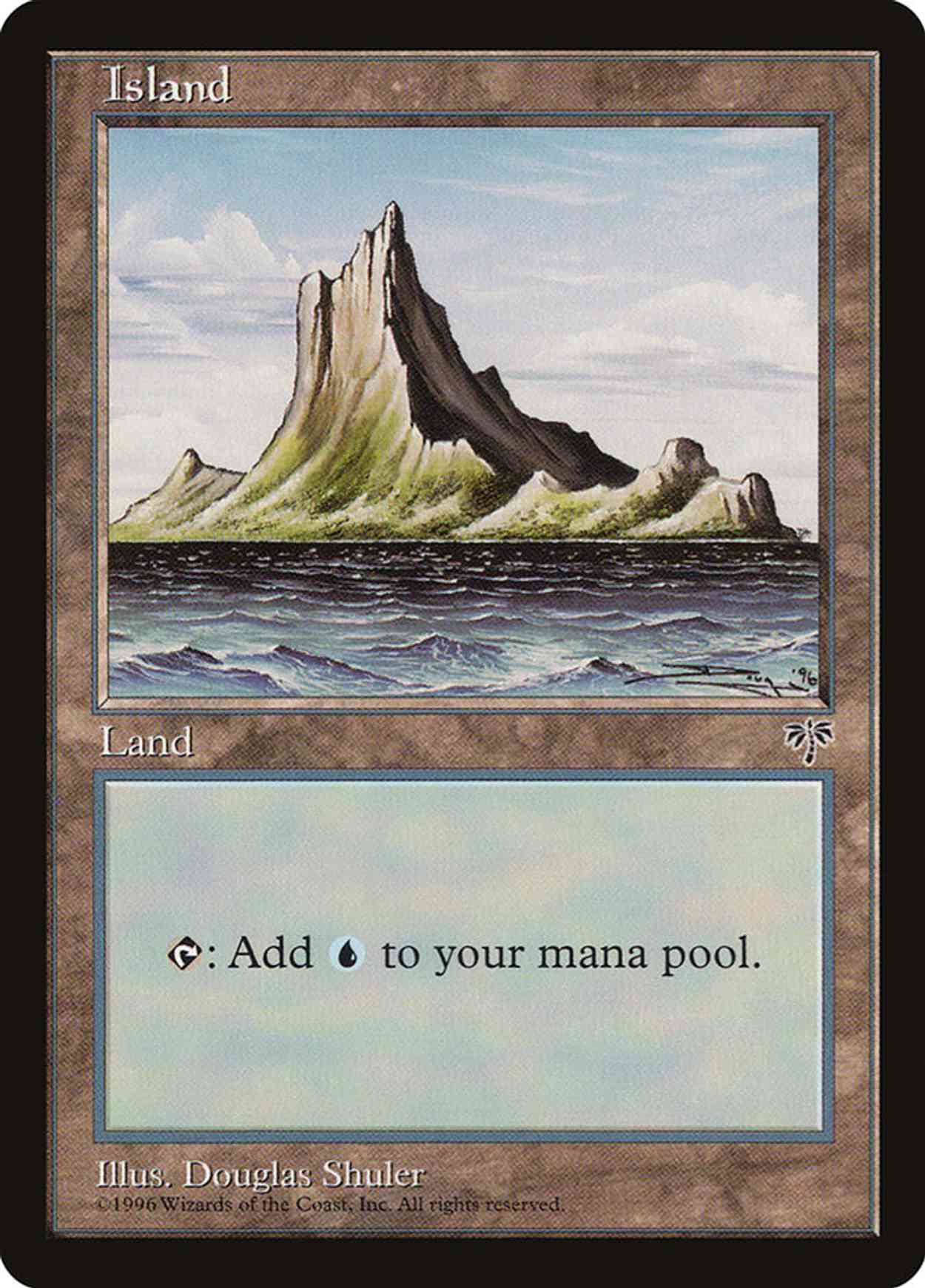 Island (Off-Center Spire) magic card front