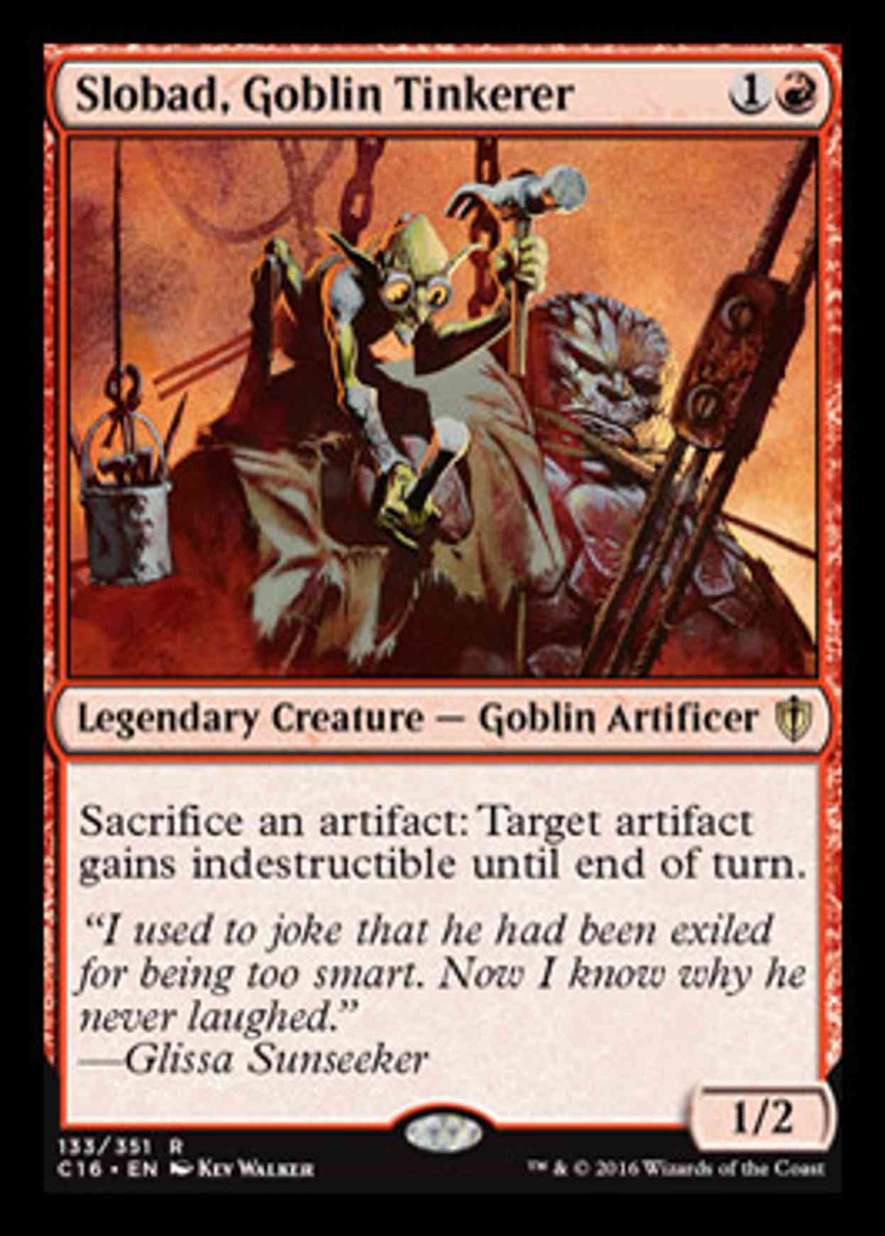 Slobad, Goblin Tinkerer magic card front