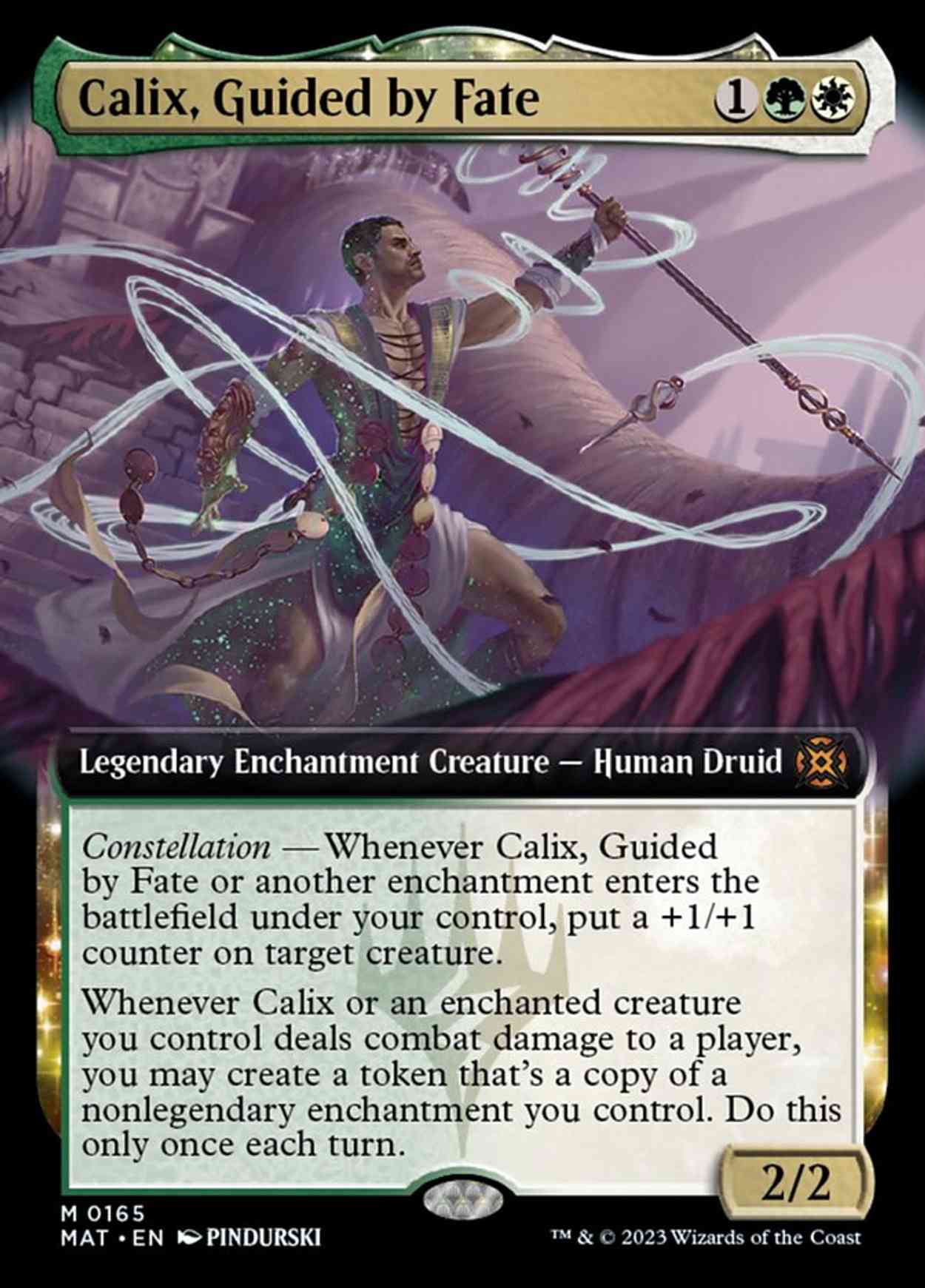 Calix, Guided by Fate (Extended Art) magic card front