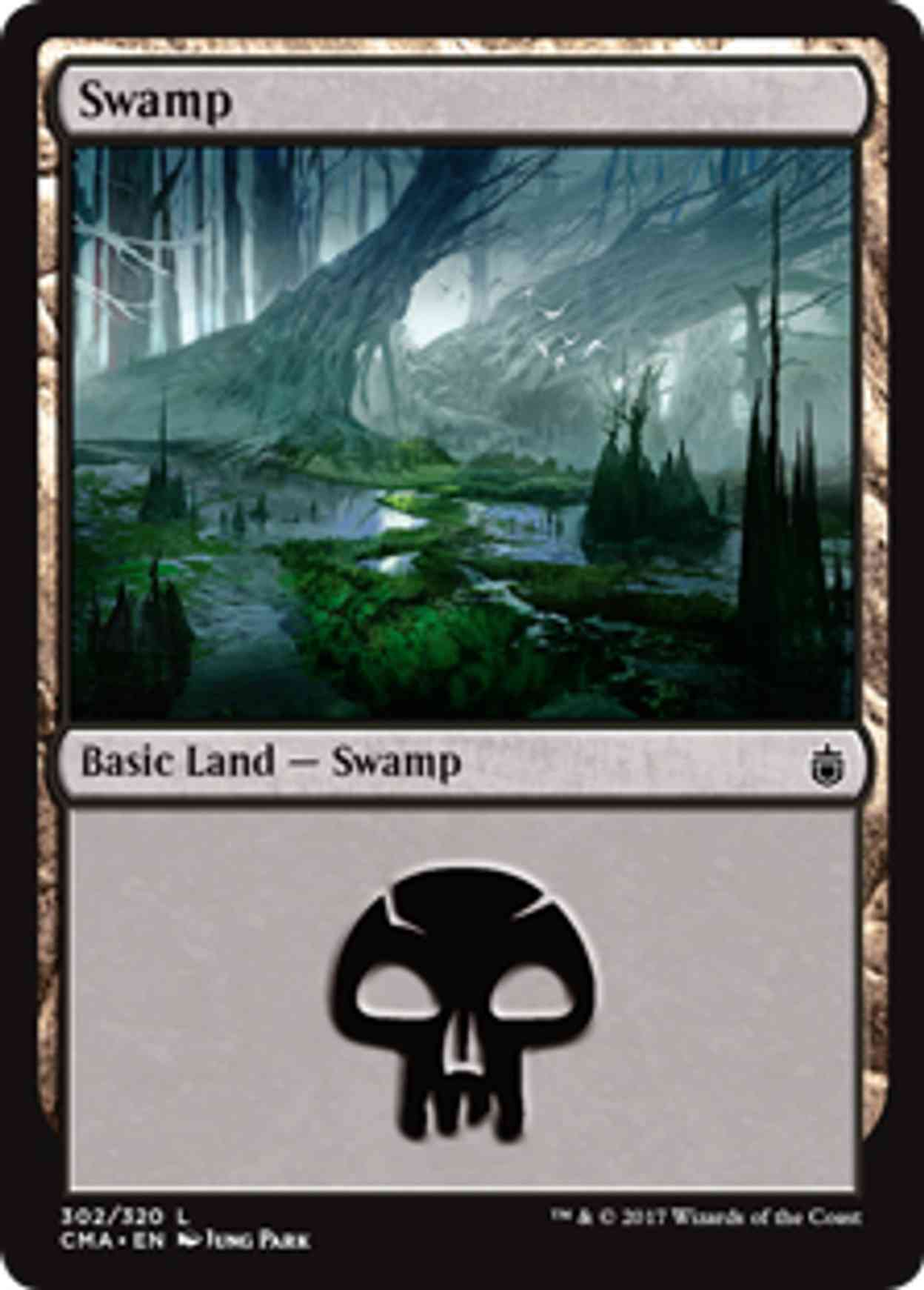 Swamp (302) magic card front