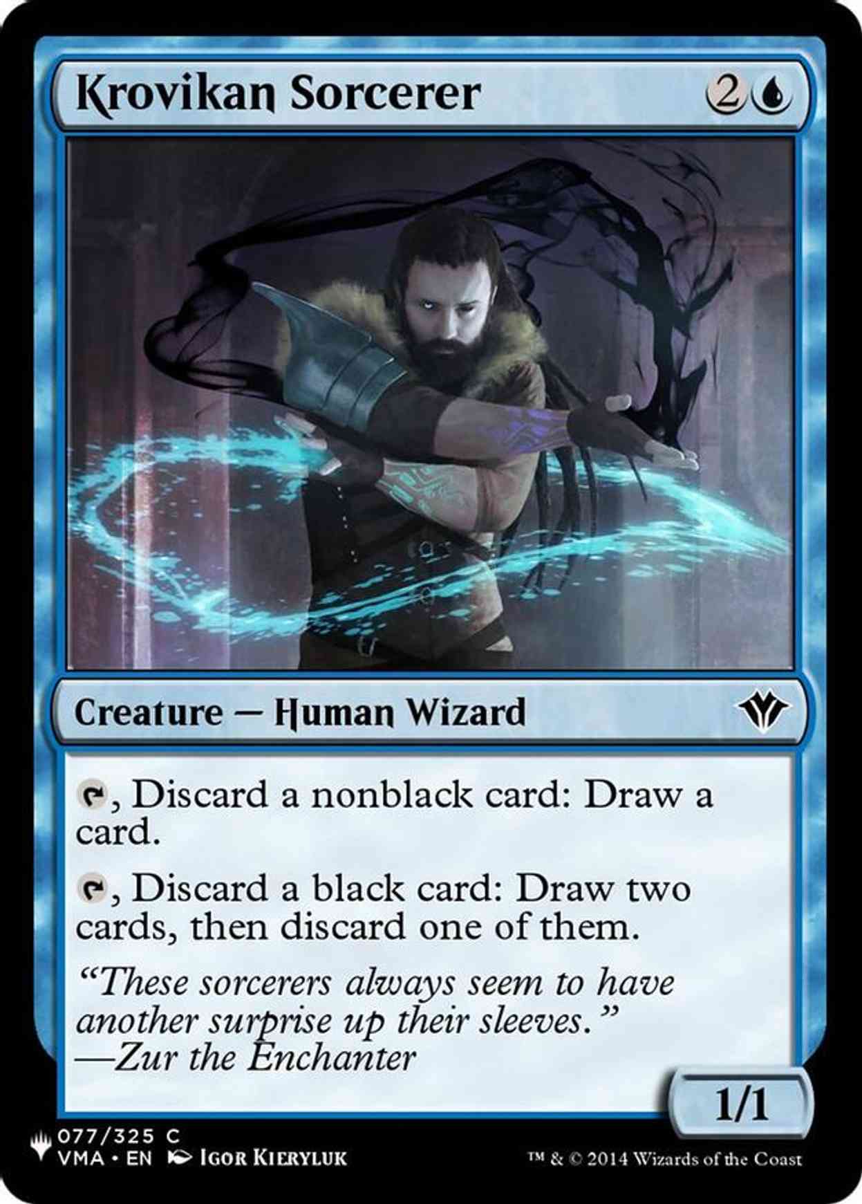 Krovikan Sorcerer magic card front