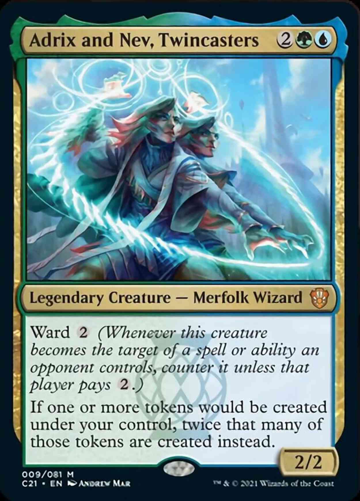 Adrix and Nev, Twincasters magic card front