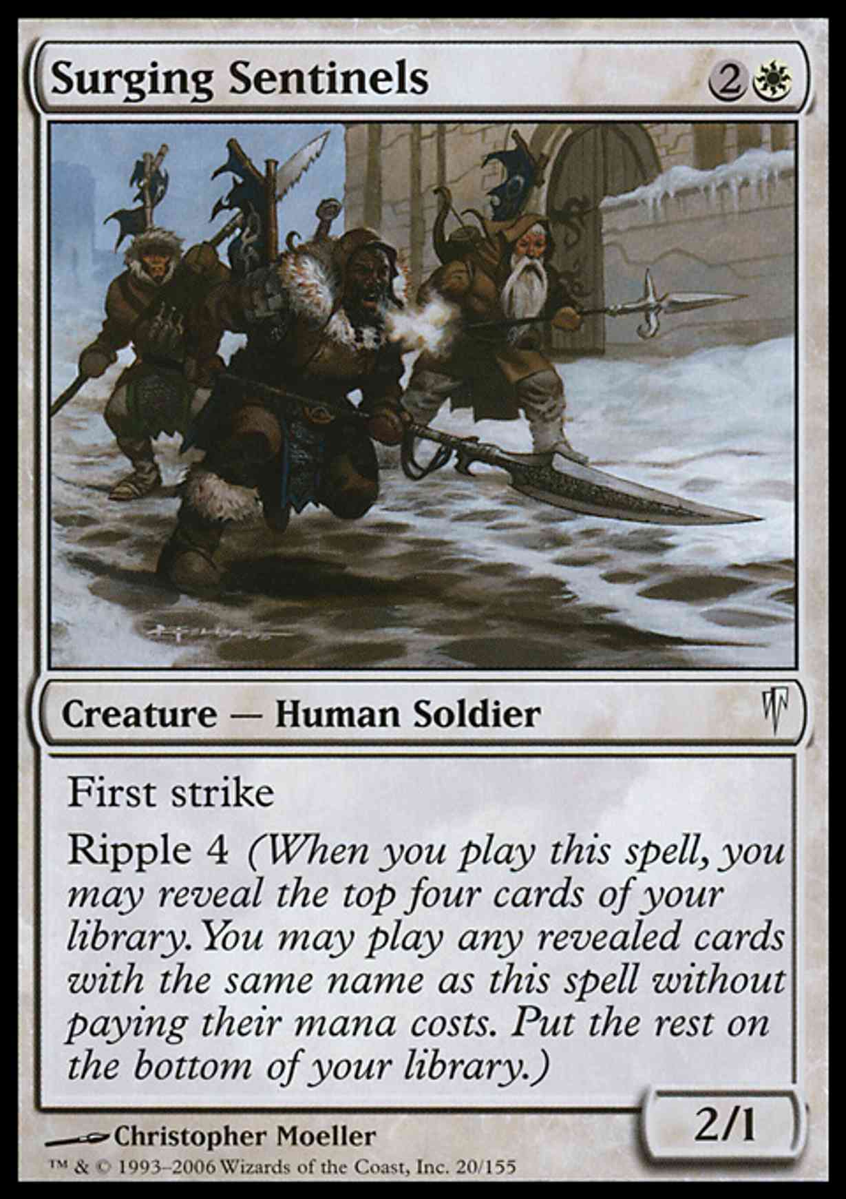 Surging Sentinels magic card front