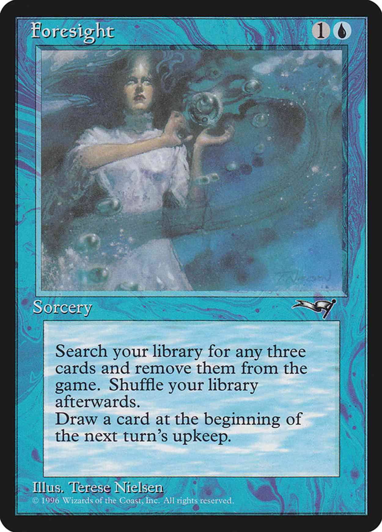 Foresight (White Dress) magic card front