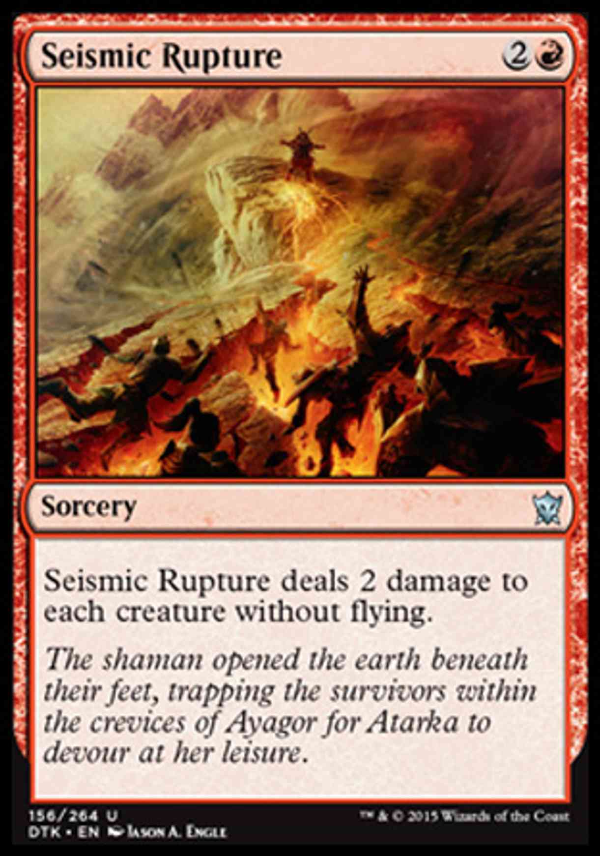Seismic Rupture magic card front