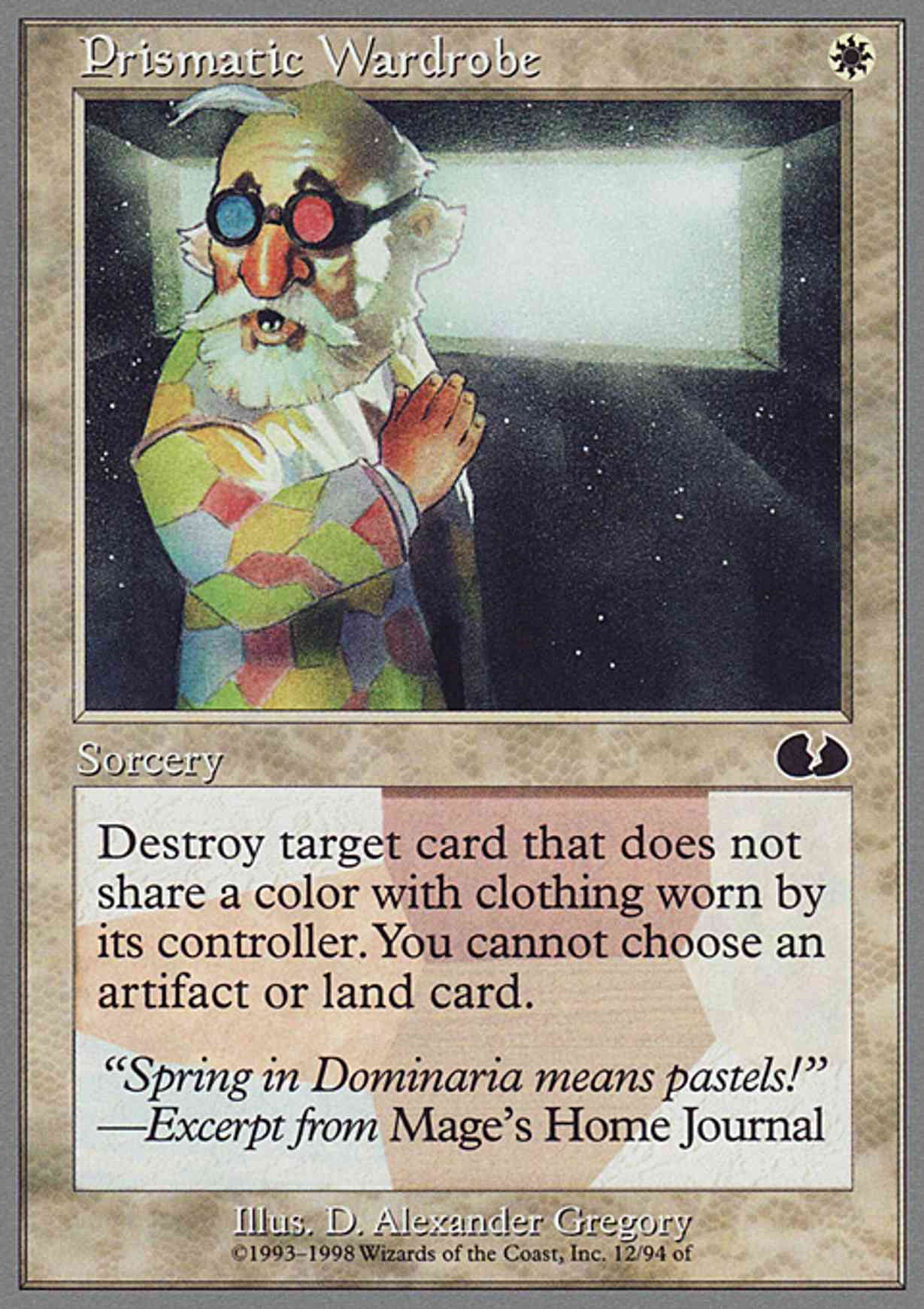 Prismatic Wardrobe magic card front