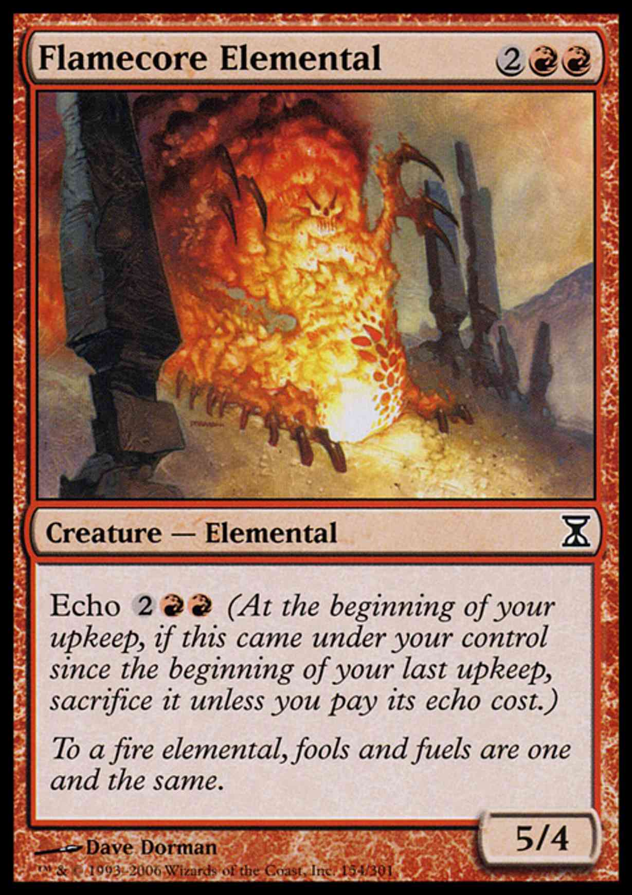 Flamecore Elemental magic card front