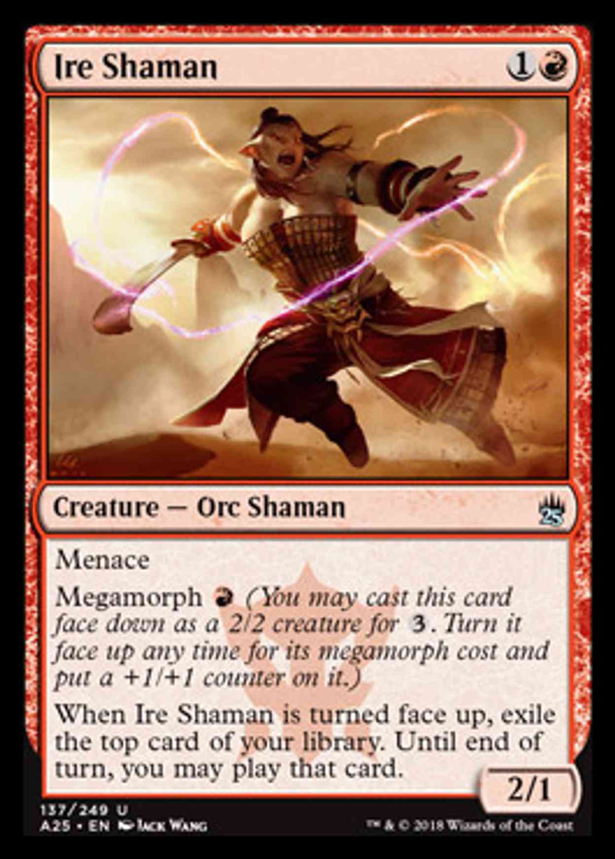 Ire Shaman magic card front