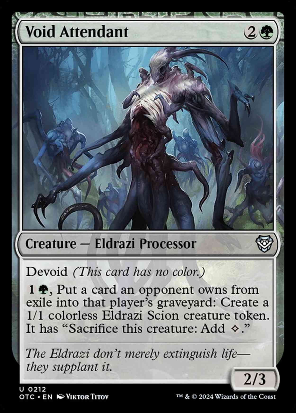 Void Attendant magic card front