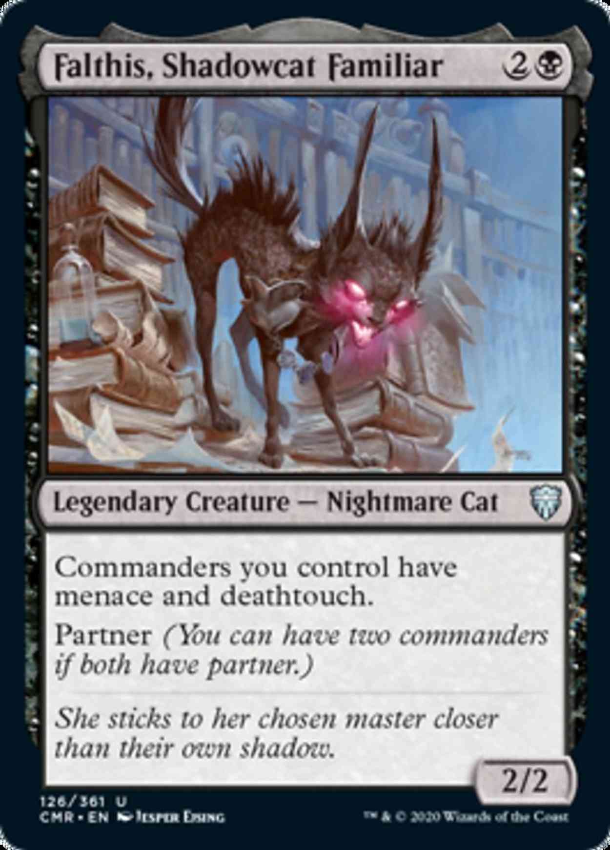 Falthis, Shadowcat Familiar magic card front