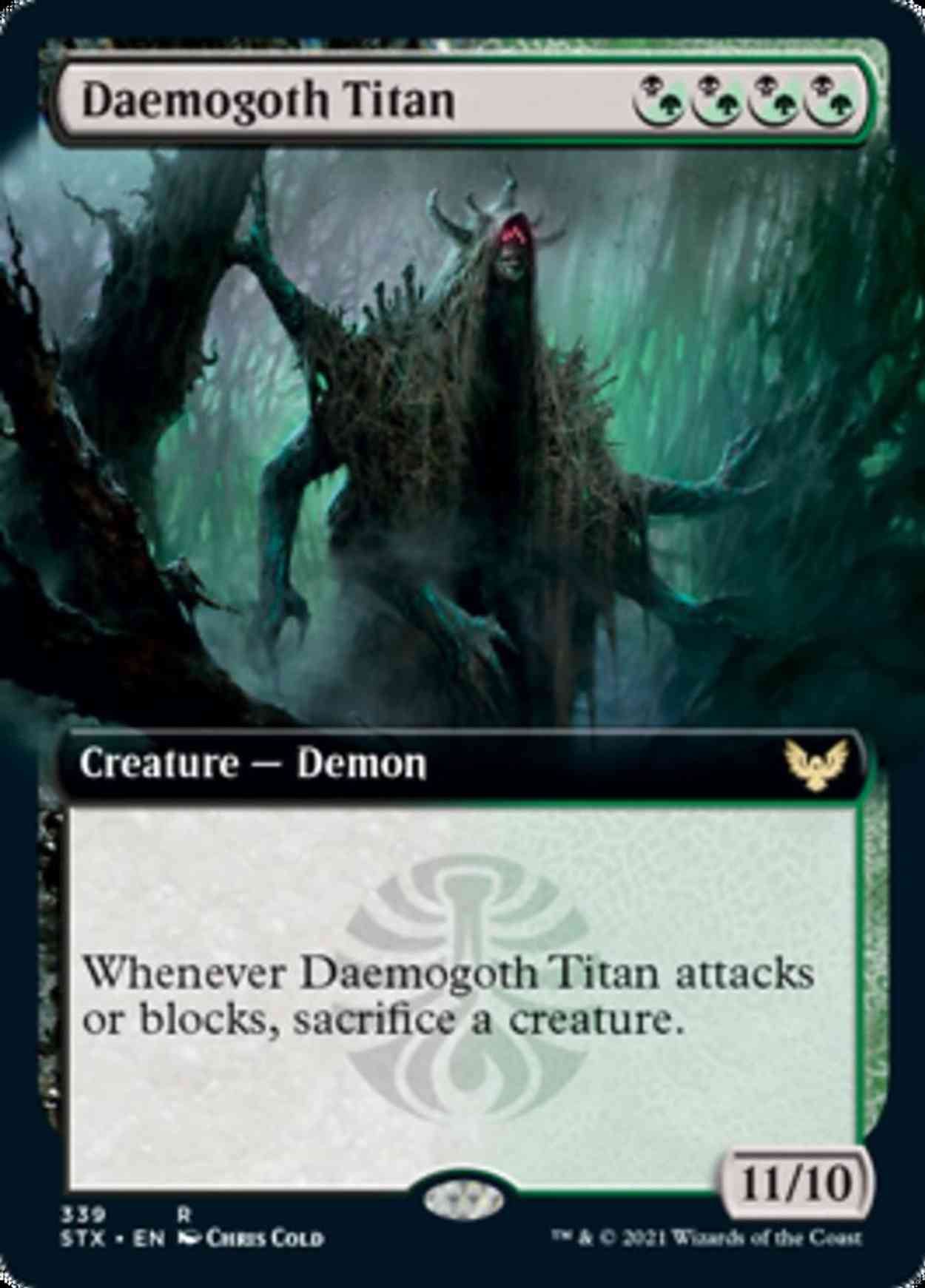 Daemogoth Titan (Extended Art) magic card front