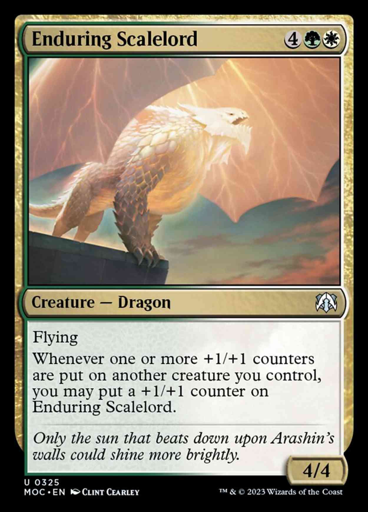 Enduring Scalelord magic card front