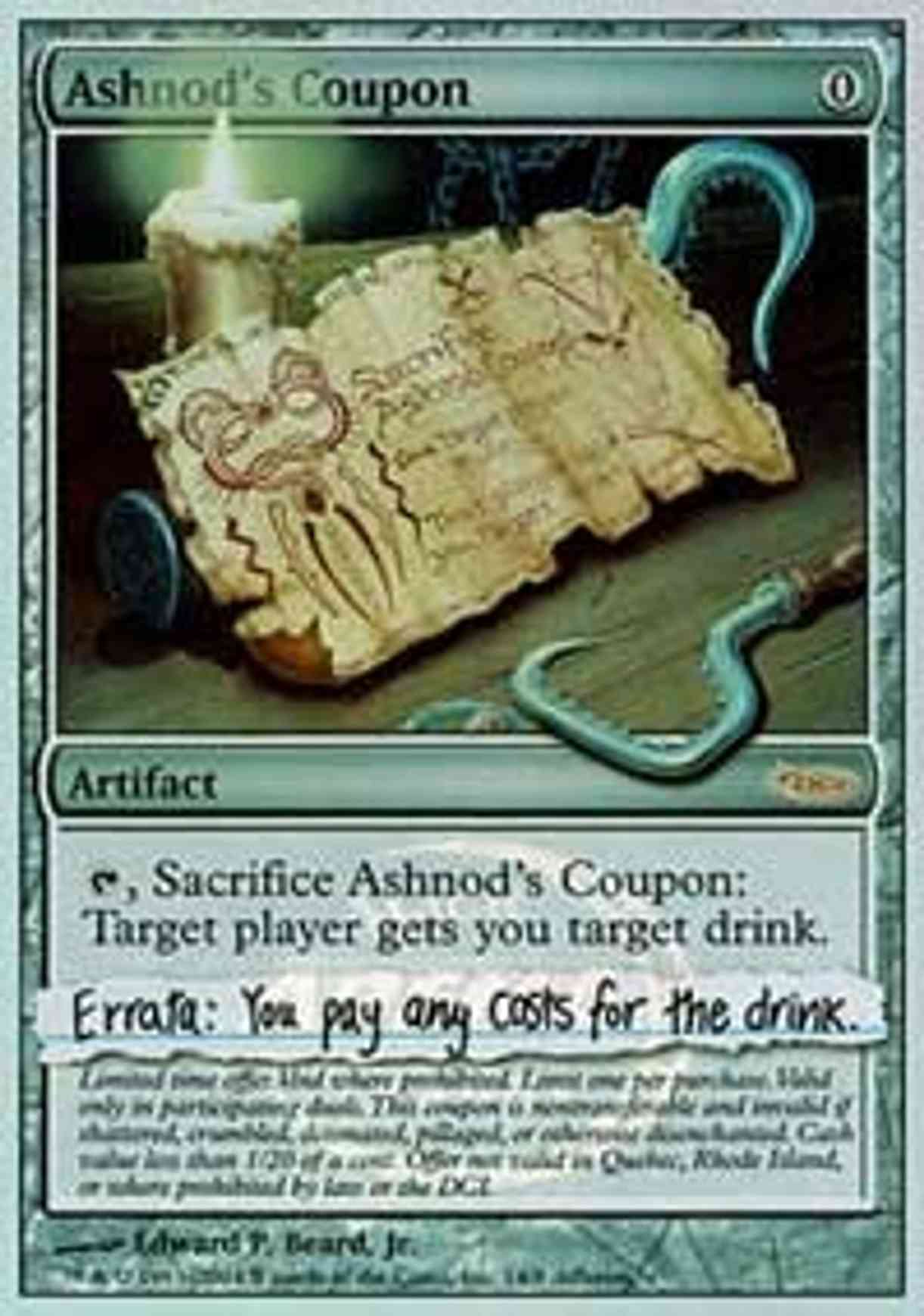 Ashnod's Coupon magic card front