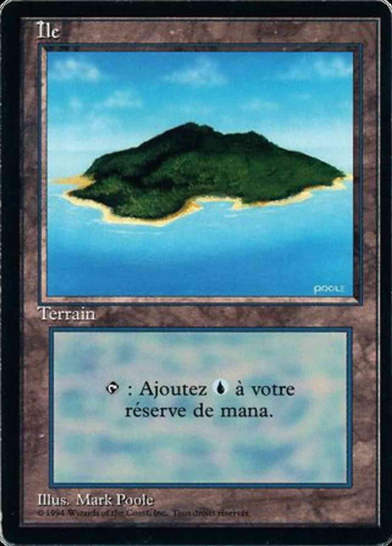 Island (B) magic card front