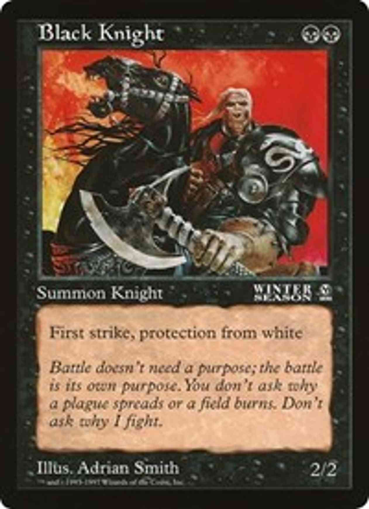 Black Knight (Oversized) magic card front