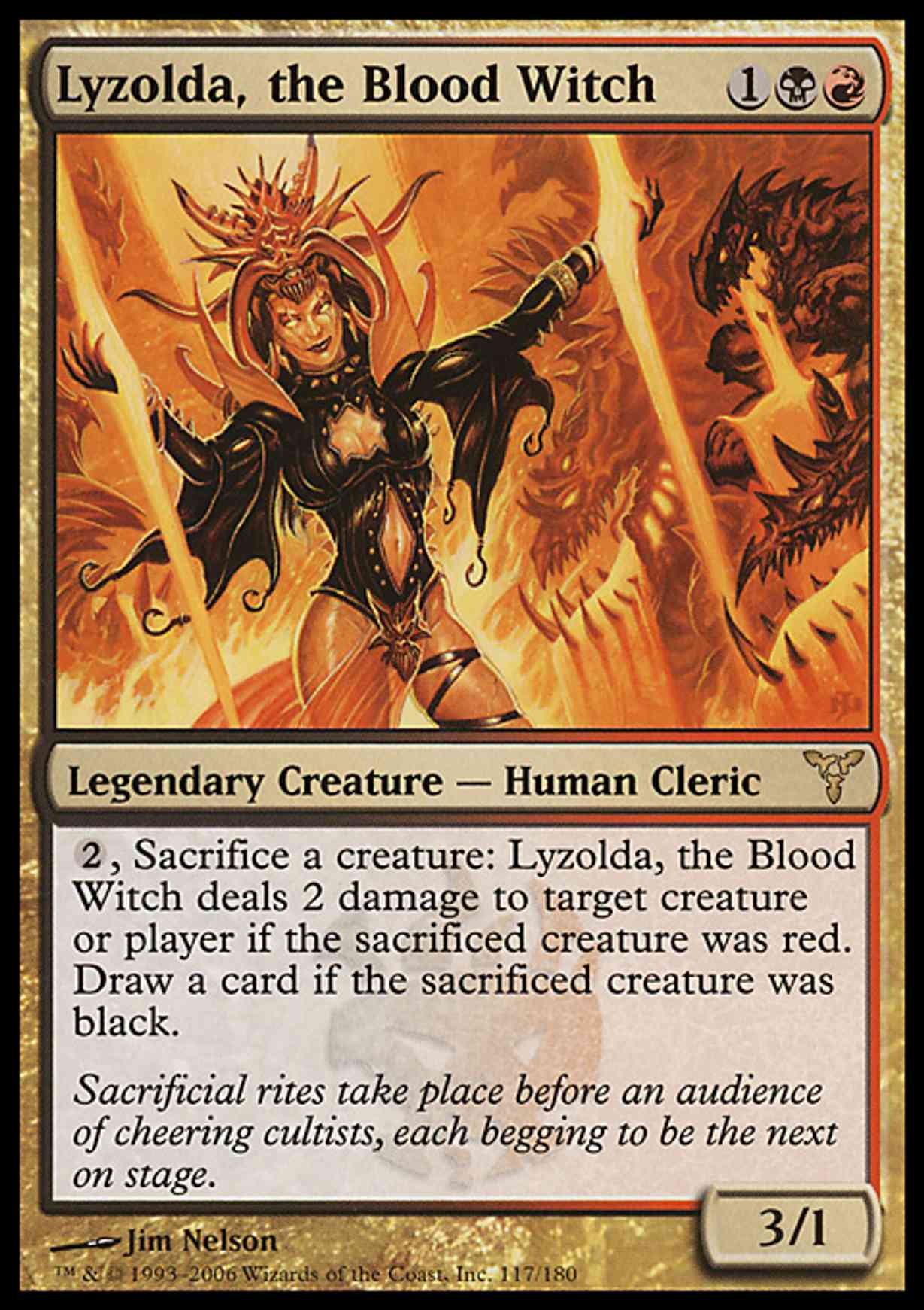 Lyzolda, the Blood Witch magic card front