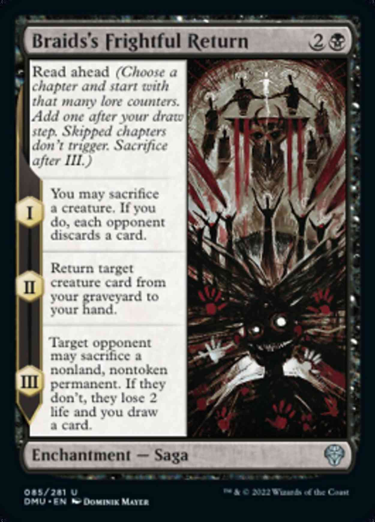 Braids's Frightful Return magic card front