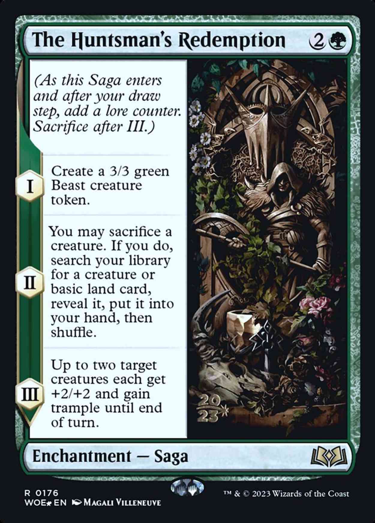 The Huntsman's Redemption magic card front