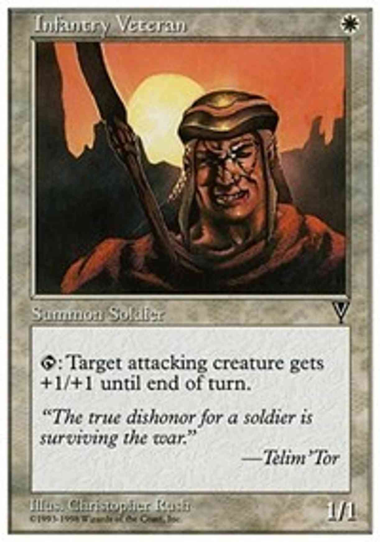 Infantry Veteran magic card front