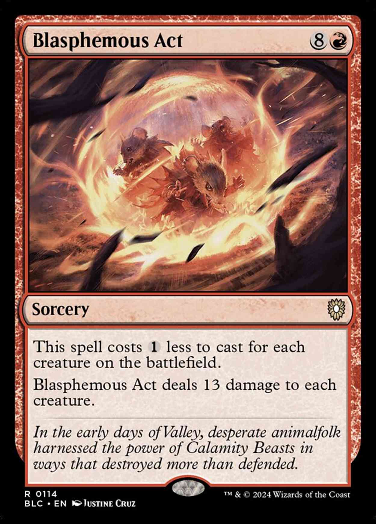 Blasphemous Act magic card front