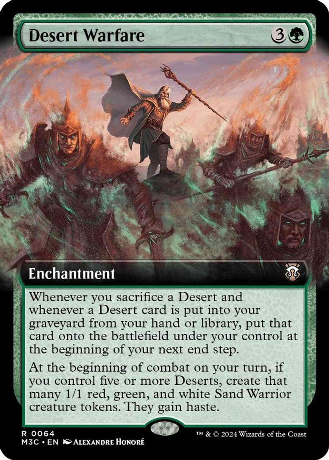 Desert Warfare (Extended Art) (Ripple Foil) magic card front