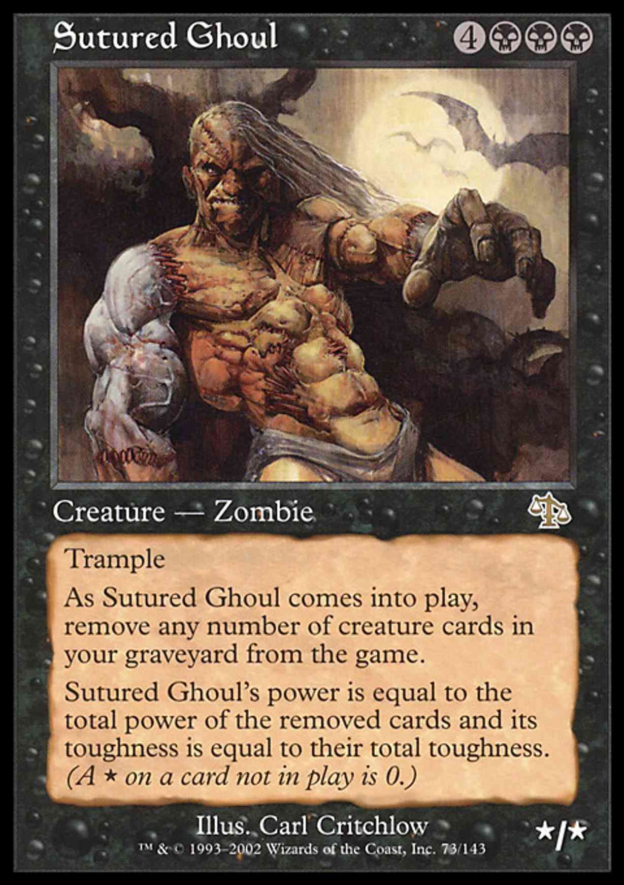Sutured Ghoul magic card front