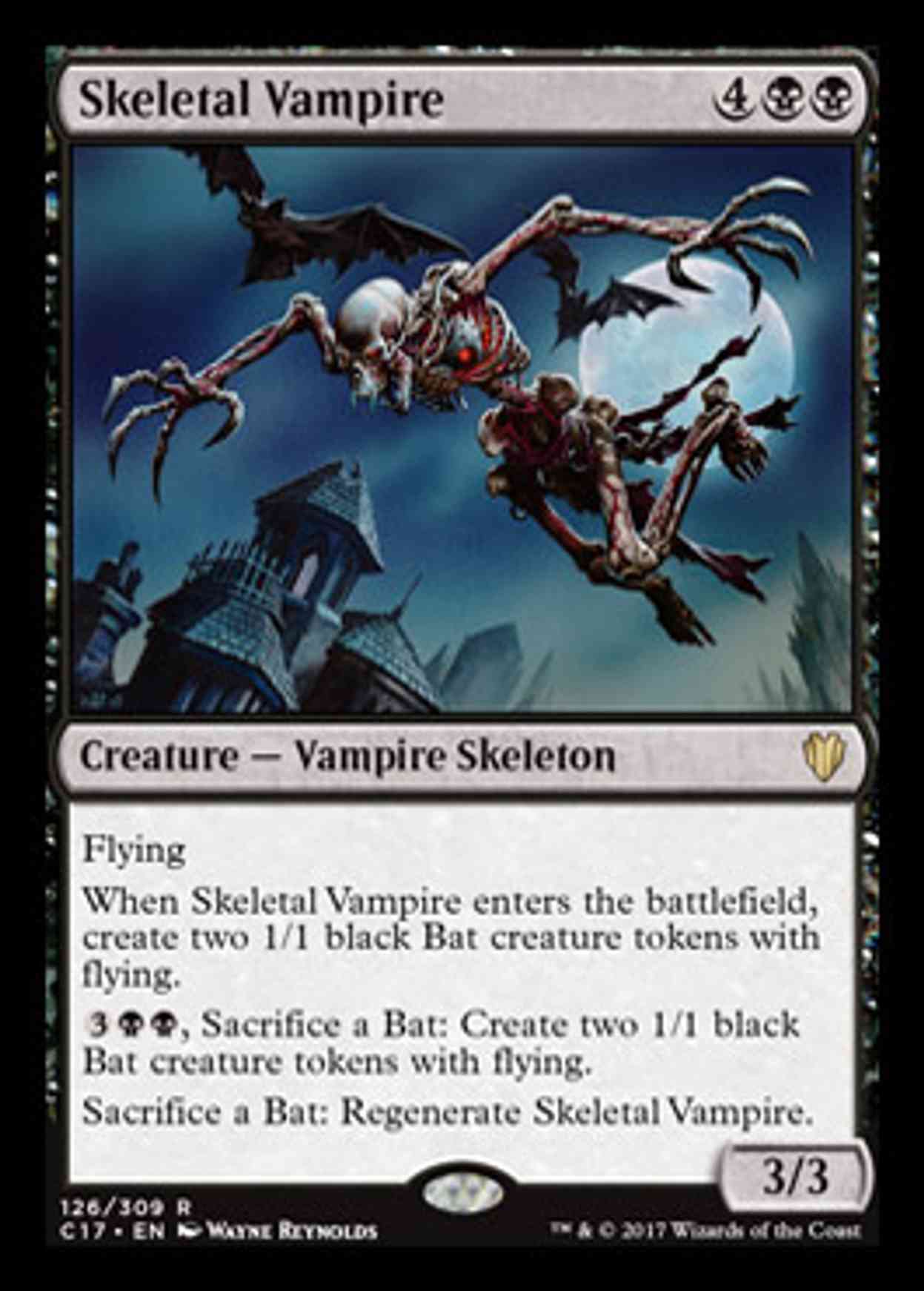 Skeletal Vampire magic card front