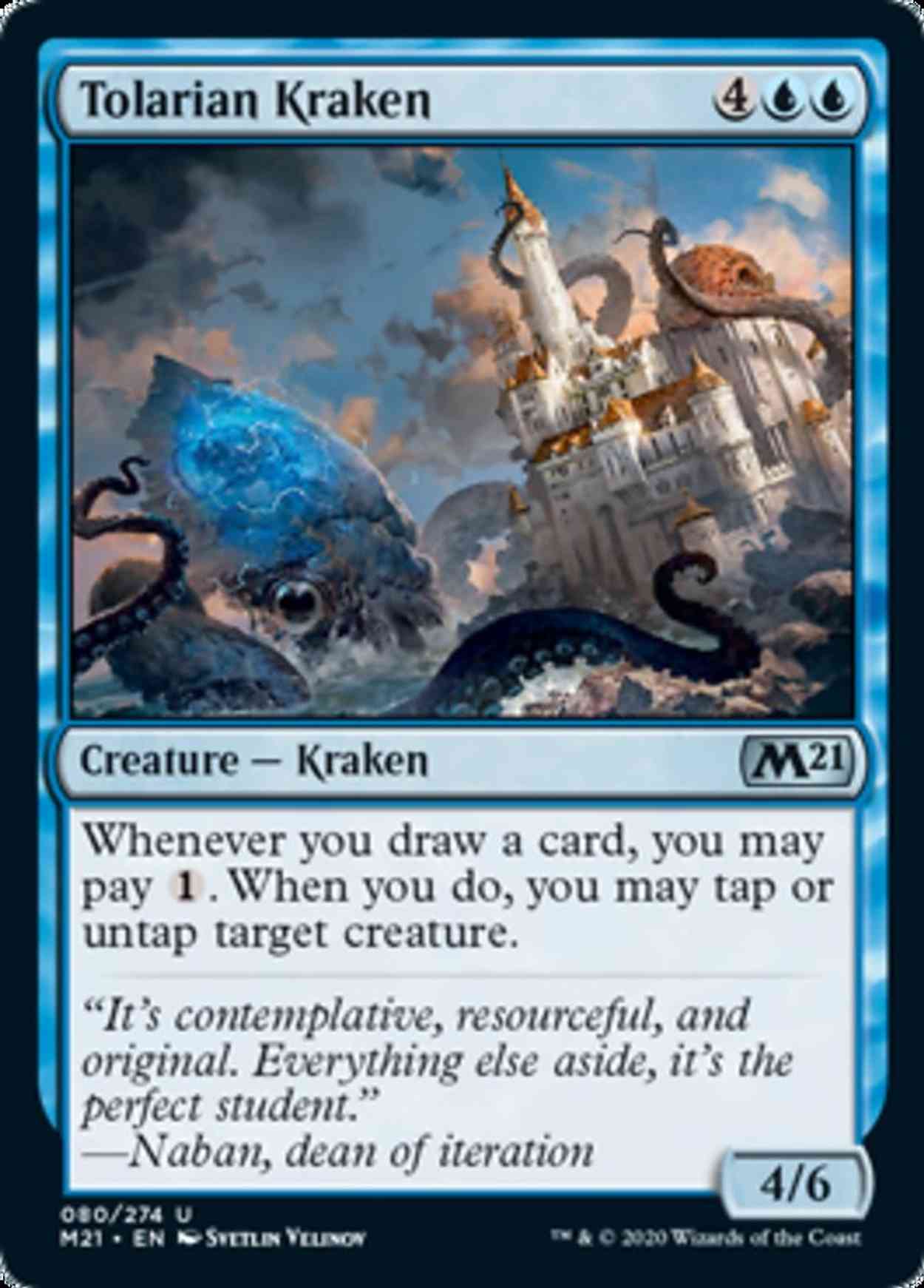 Tolarian Kraken magic card front