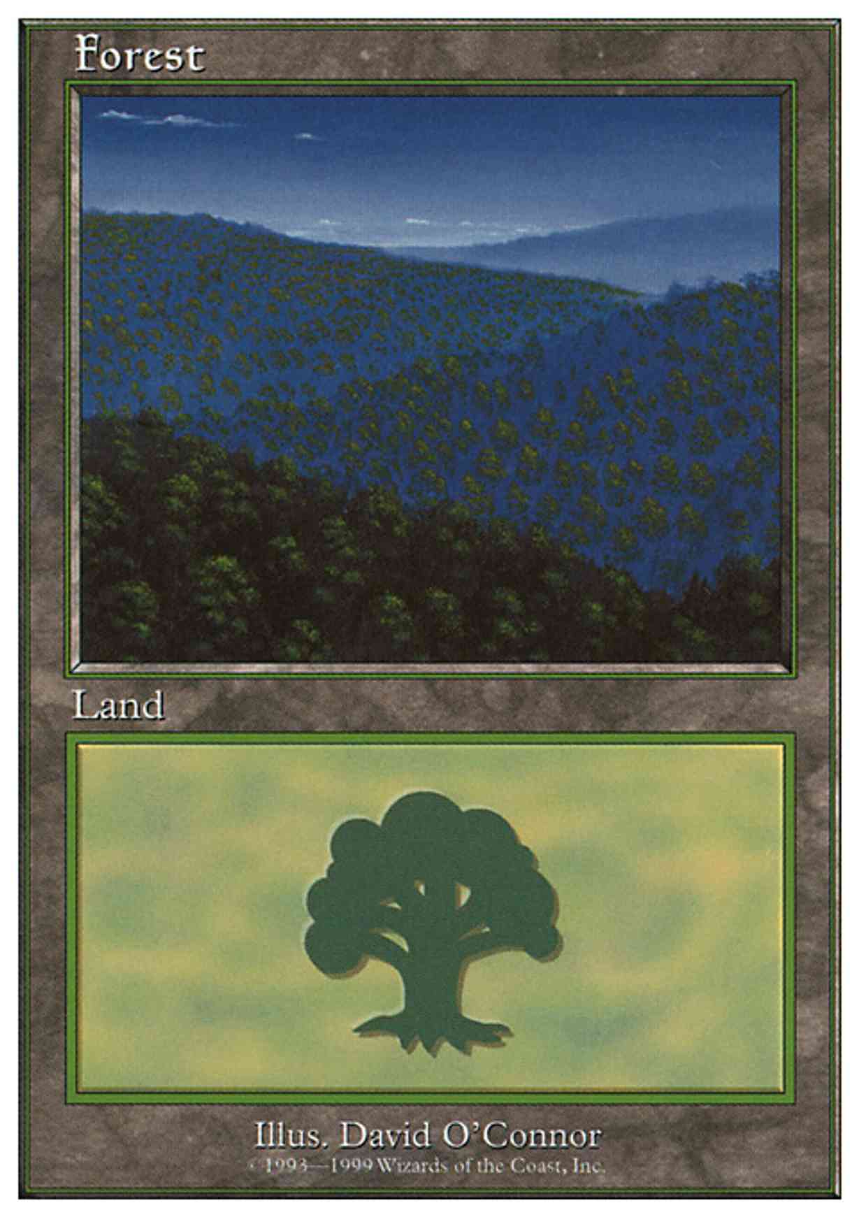 Forest (102) magic card front