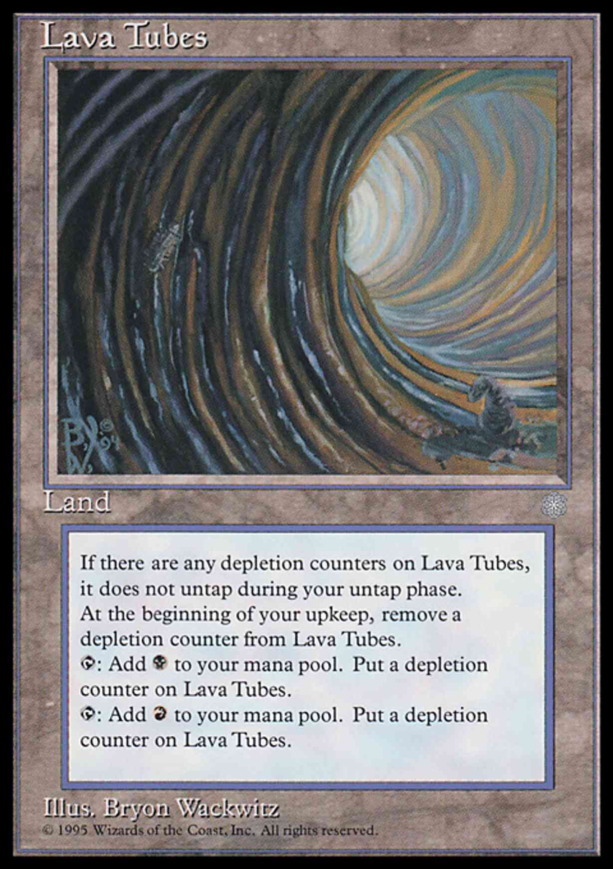 Lava Tubes magic card front