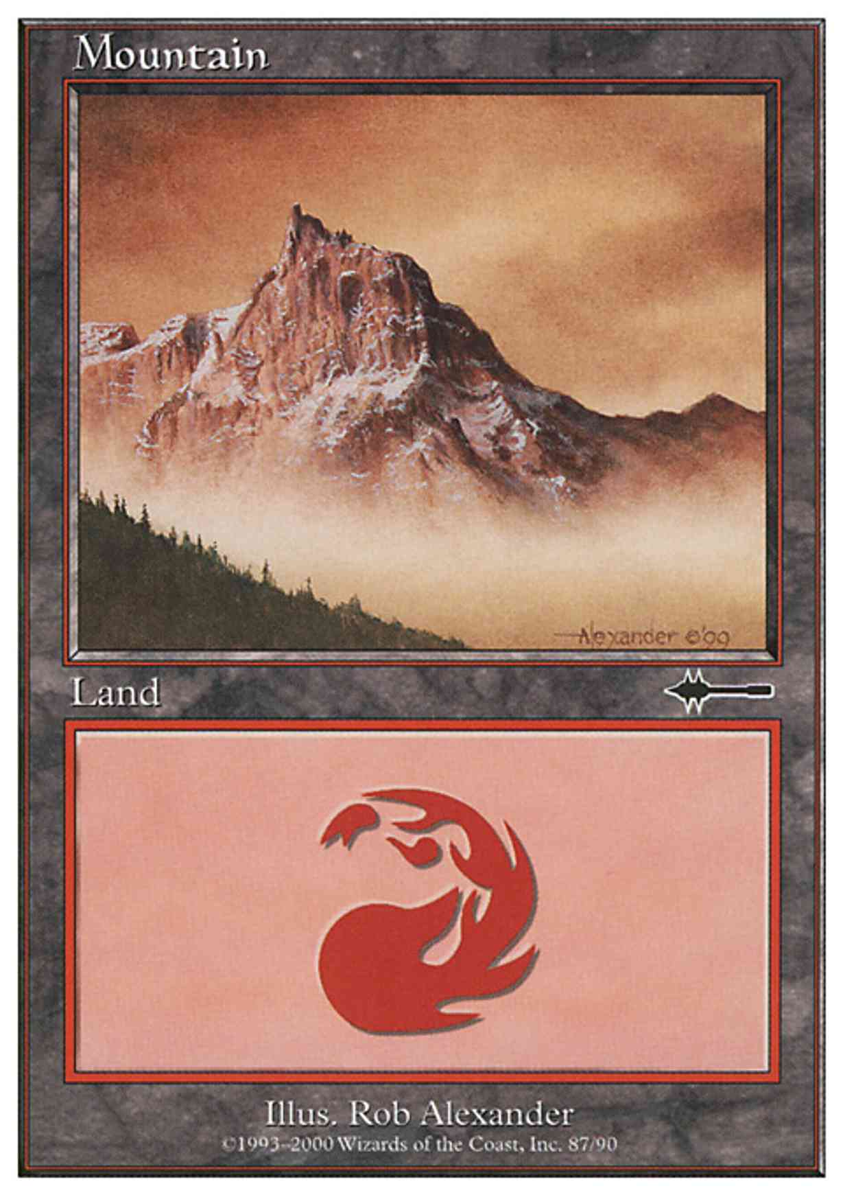 Mountain (87) magic card front