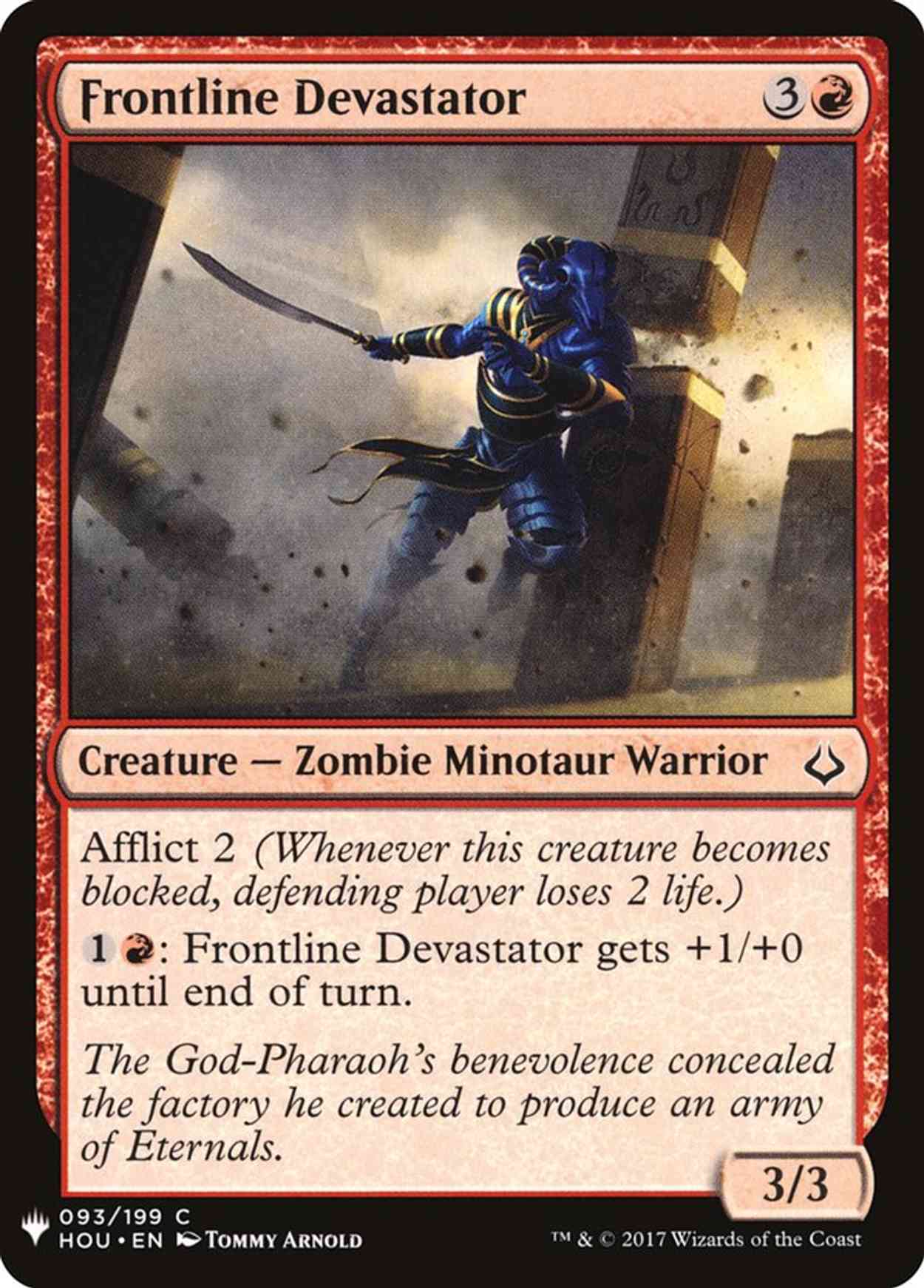 Frontline Devastator magic card front