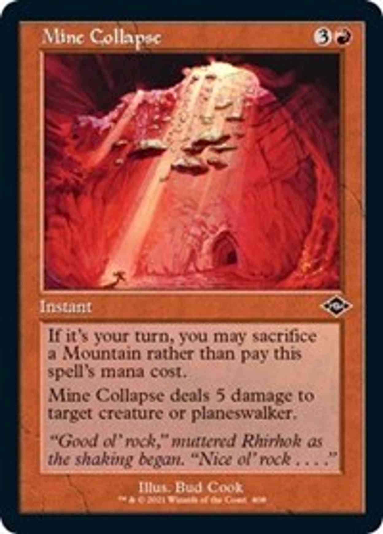 Mine Collapse (Retro Frame) magic card front