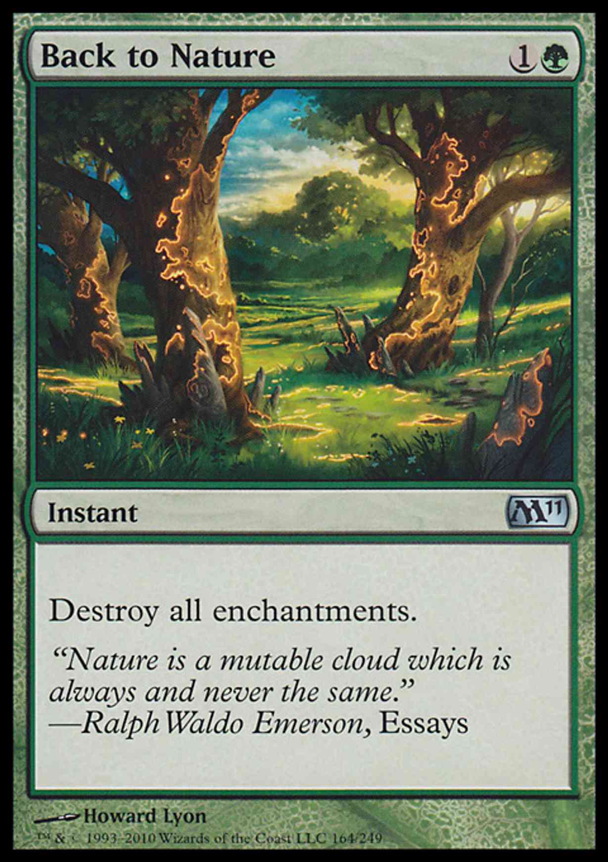 Back to Nature magic card front