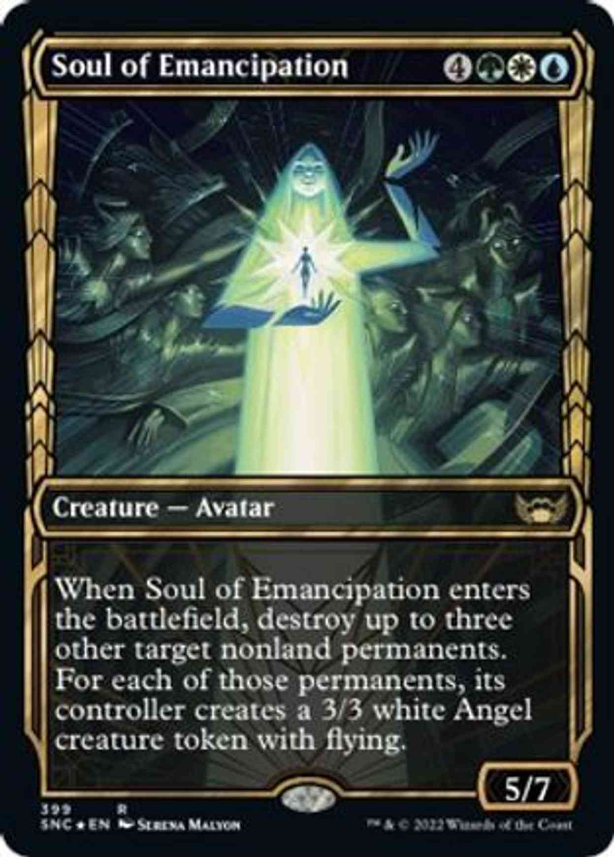 Soul of Emancipation (Gilded Foil) magic card front