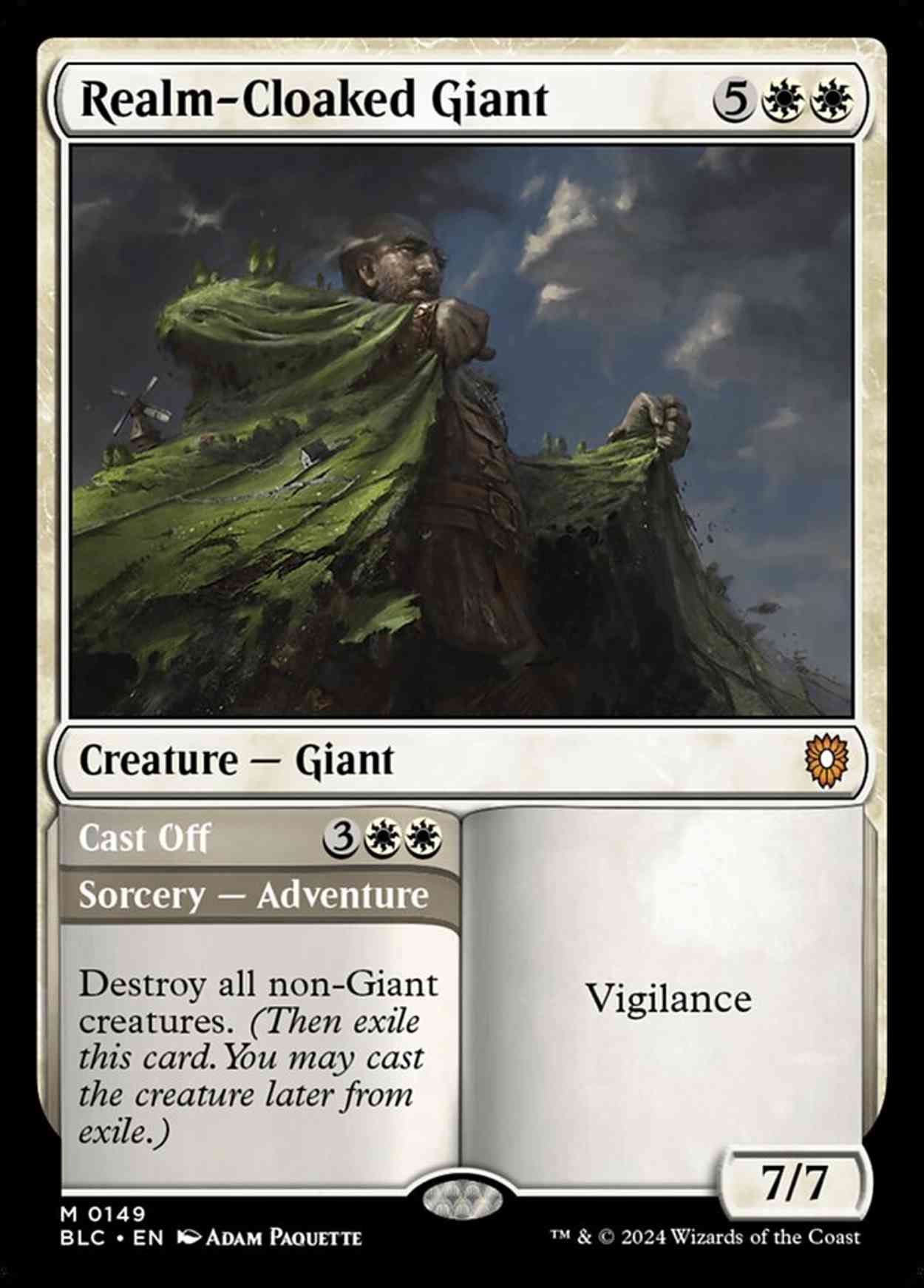 Realm-Cloaked Giant // Cast Off magic card front