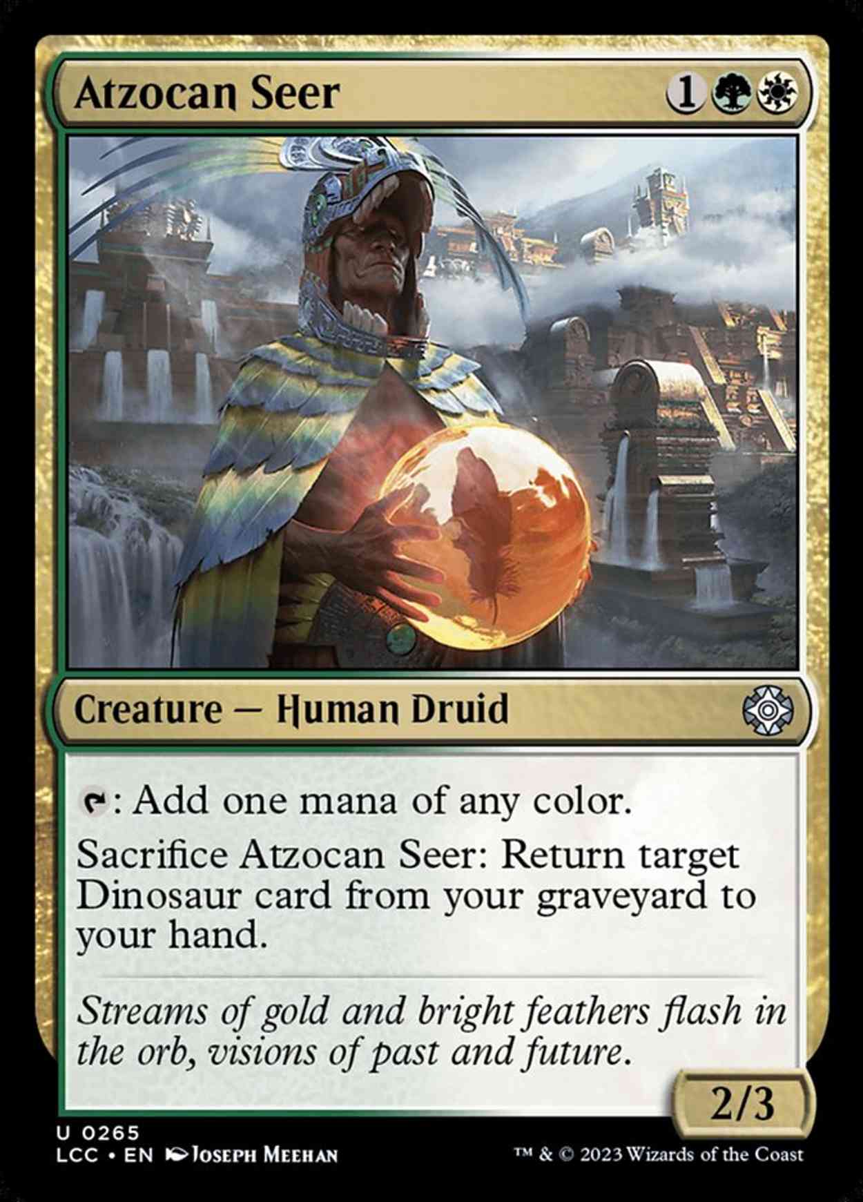 Atzocan Seer magic card front