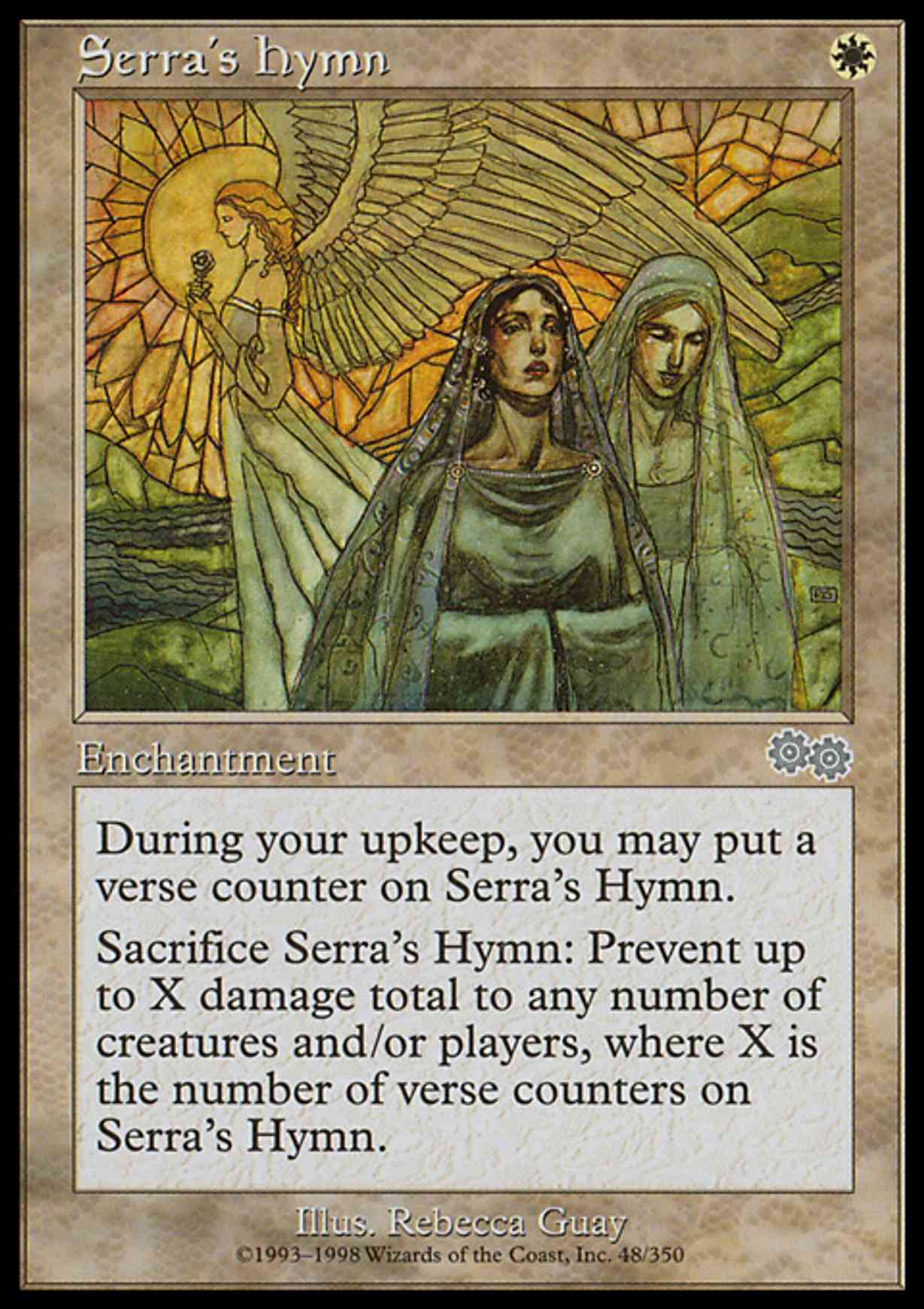 Serra's Hymn magic card front