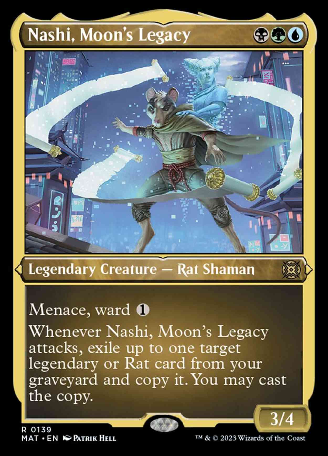 Nashi, Moon's Legacy (Foil Etched) magic card front