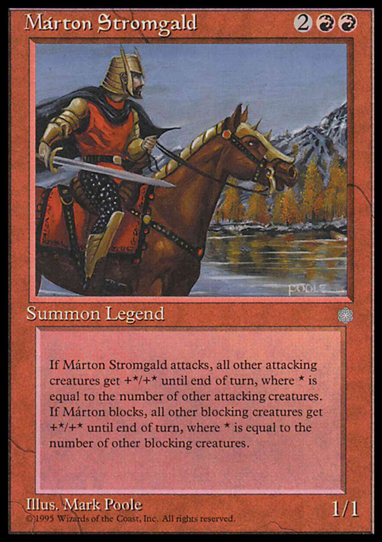 Marton Stromgald magic card front