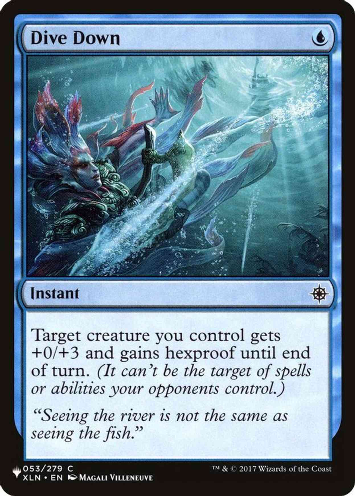 Dive Down magic card front