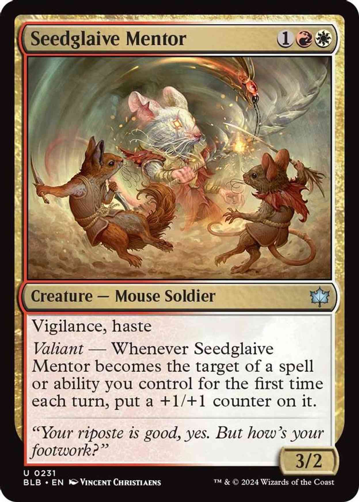 Seedglaive Mentor magic card front