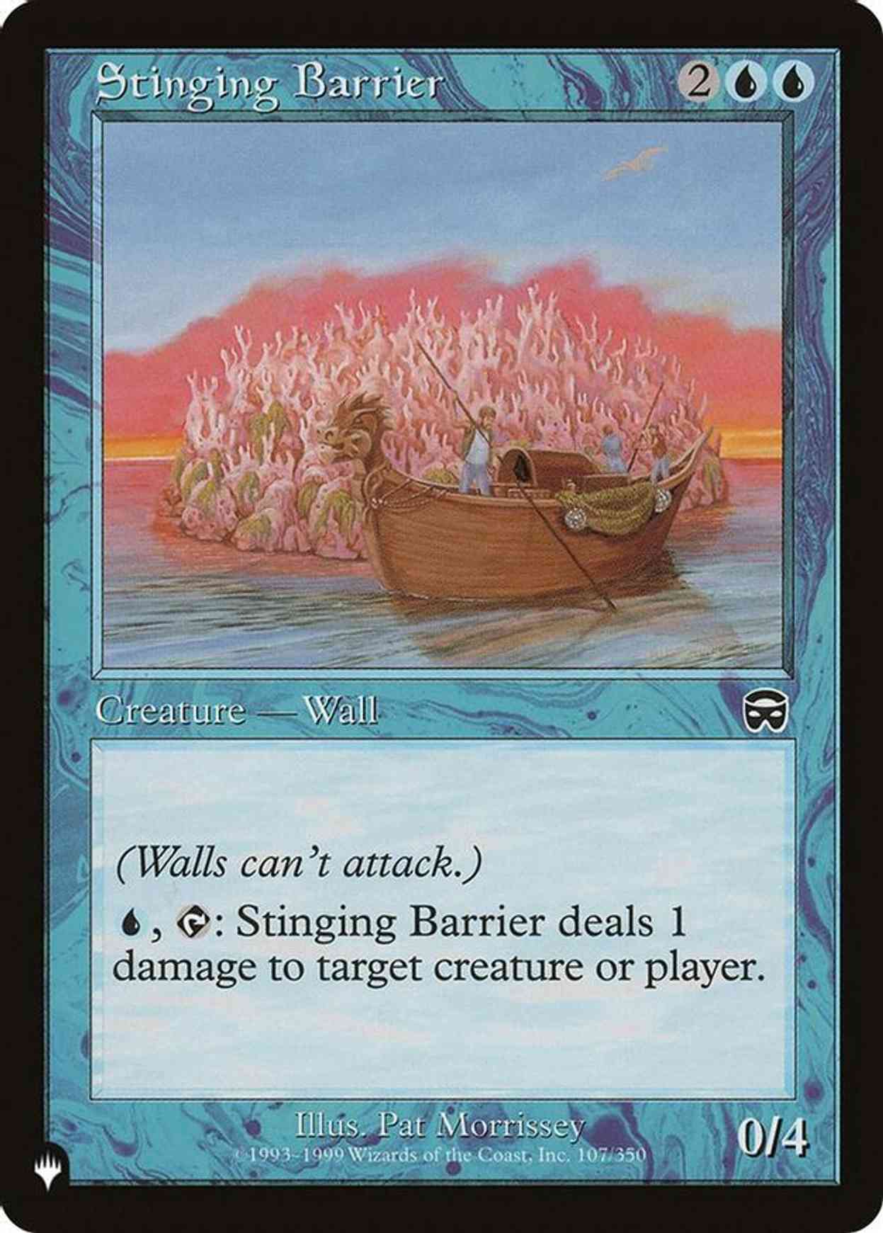 Stinging Barrier magic card front