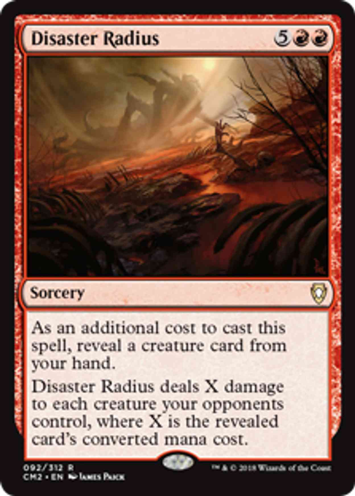 Disaster Radius magic card front