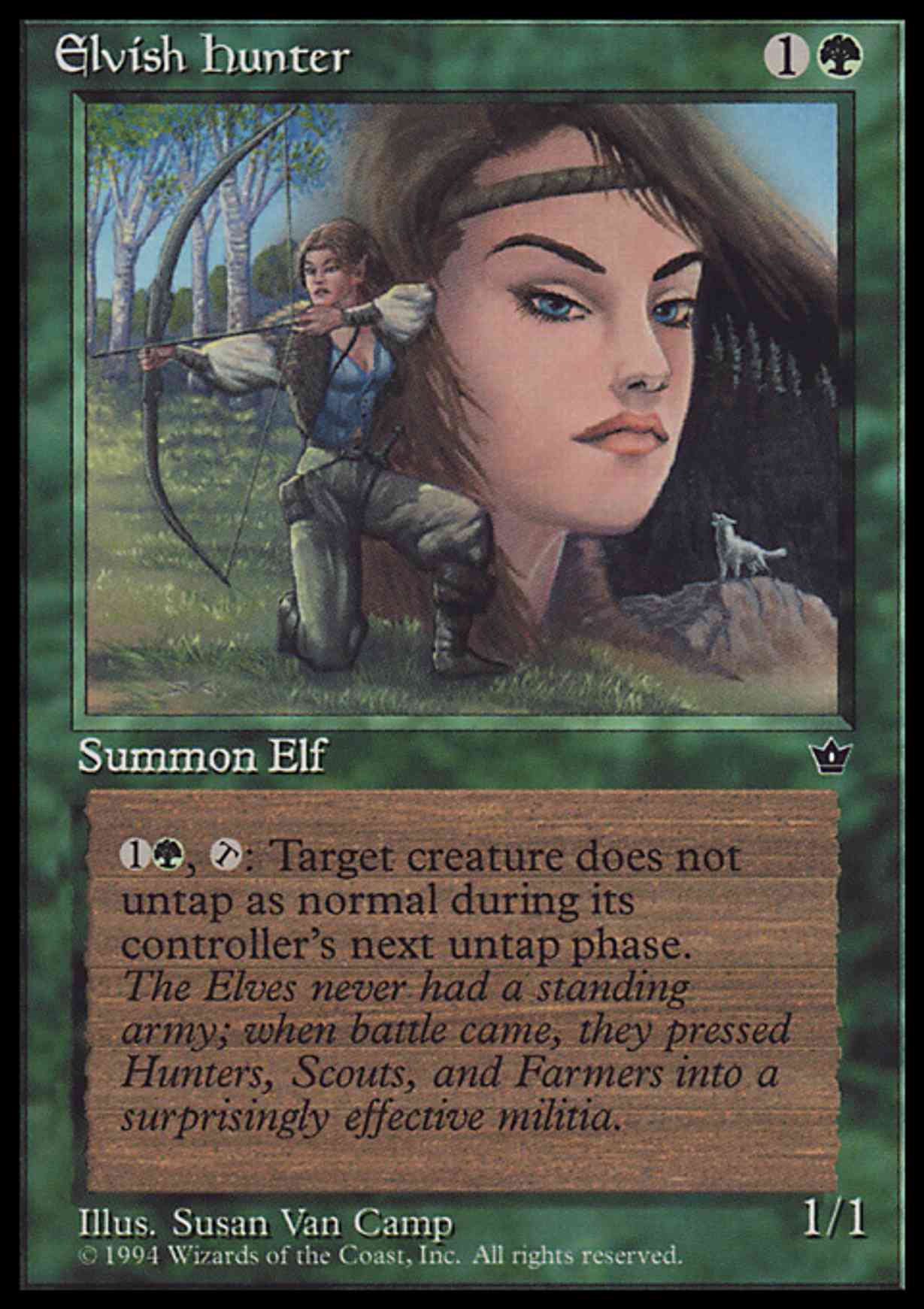 Elvish Hunter (Camp) magic card front