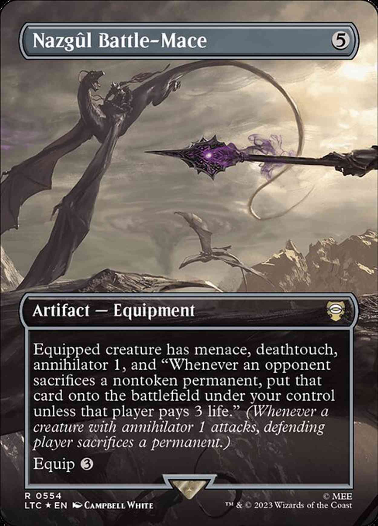 Nazgûl Battle-Mace (Borderless) (Surge Foil) magic card front